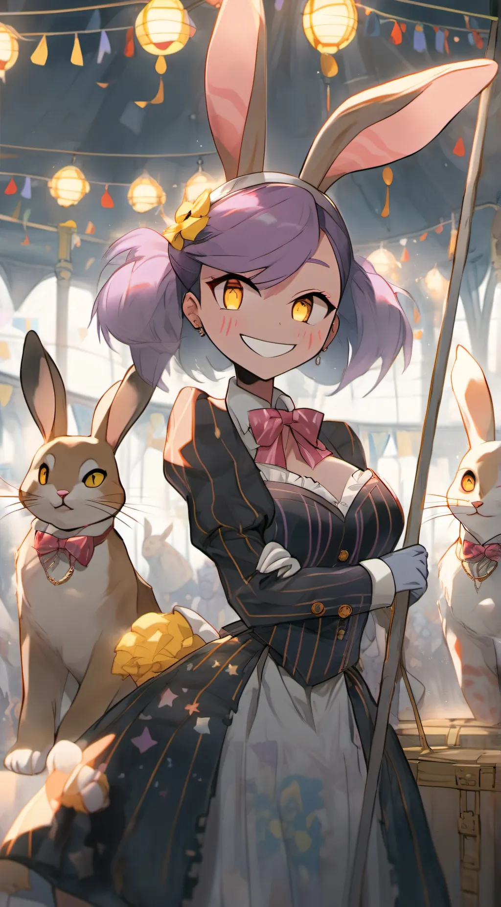 ai character: janie = jax 😃✌️ background