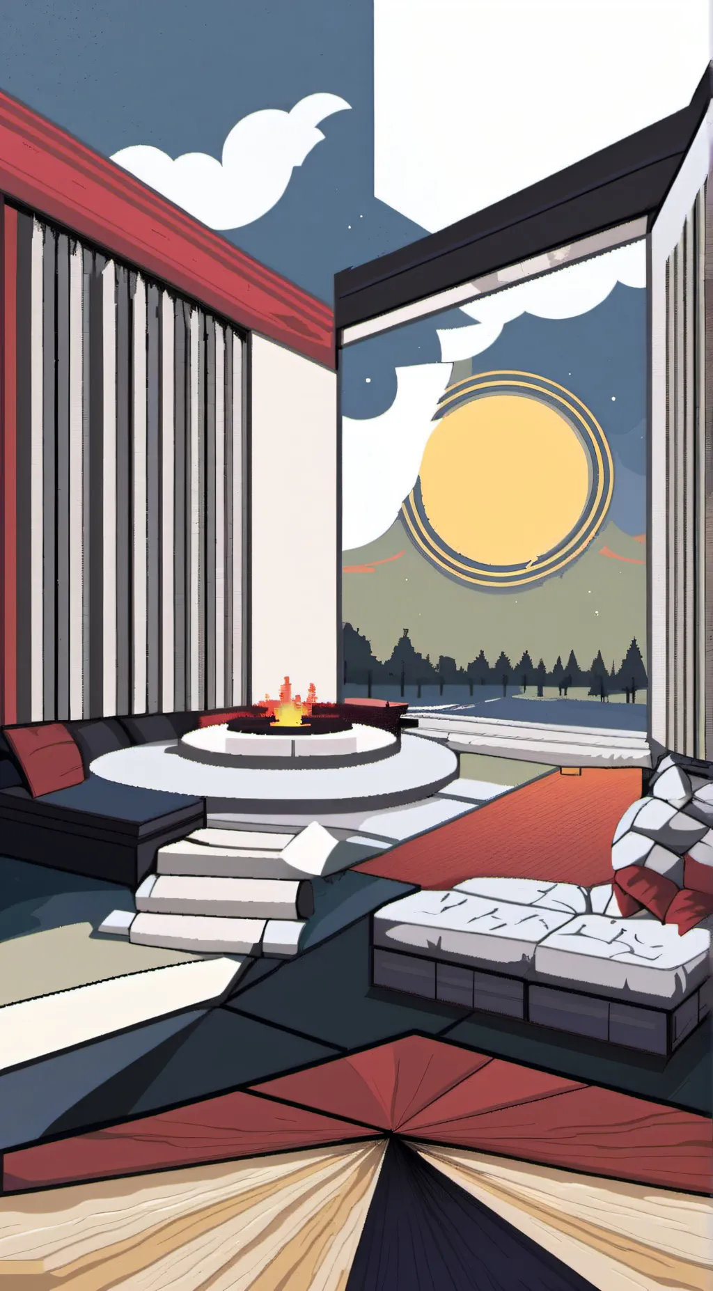 ai character: Spider-man house background