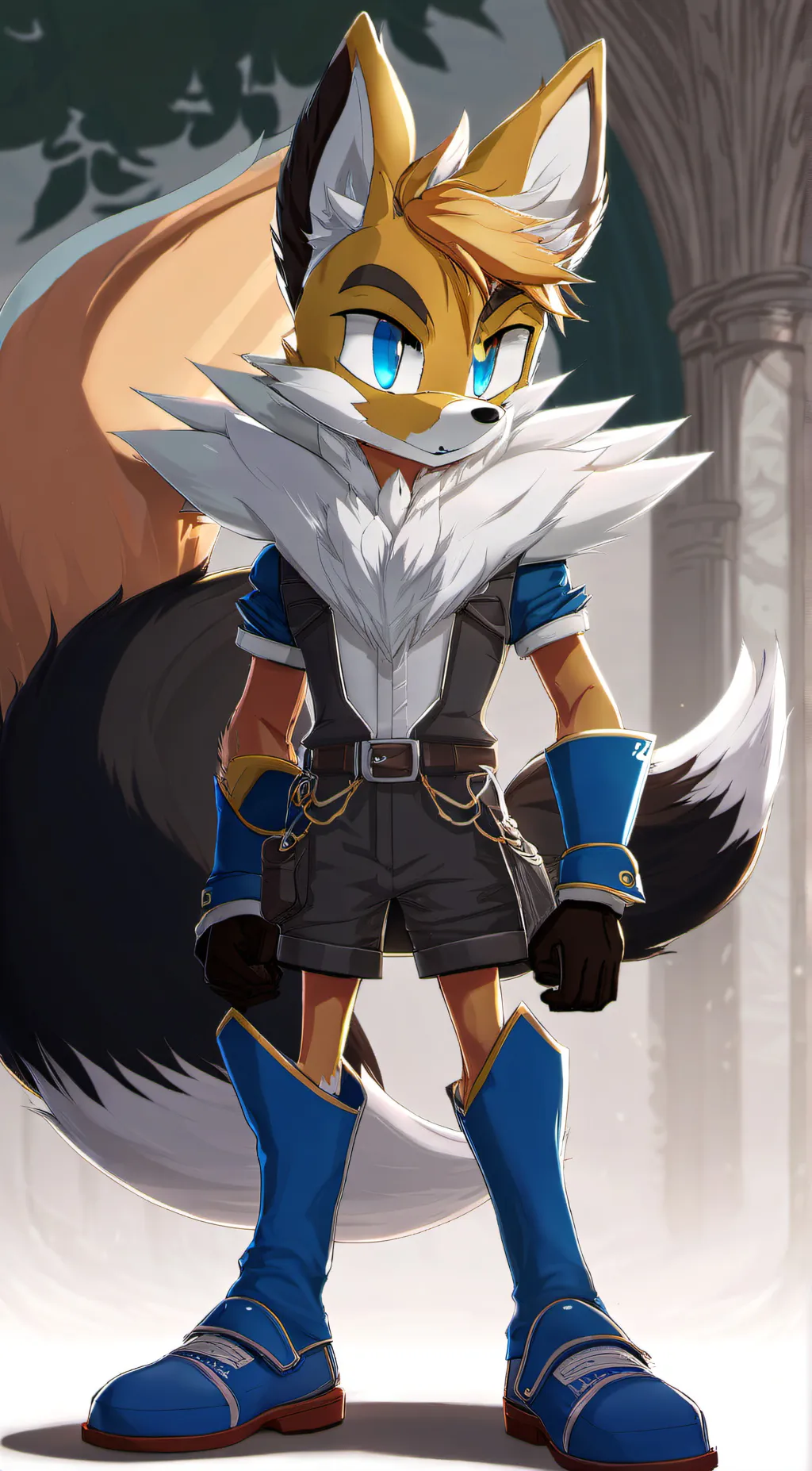 ai character: Tails background