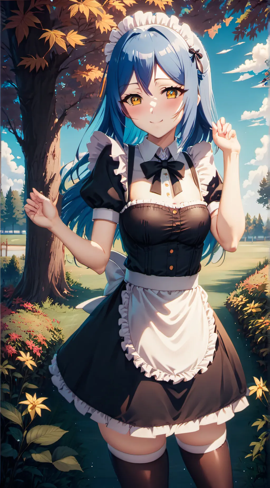 ai character: Amber background