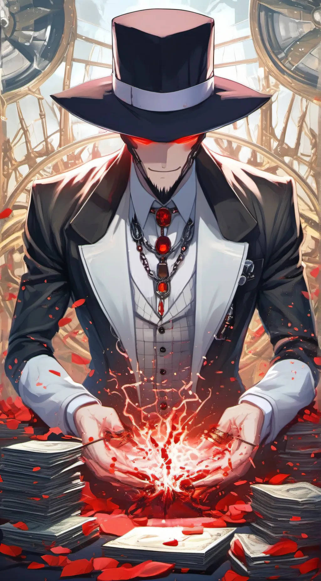 ai character: Blackhat background