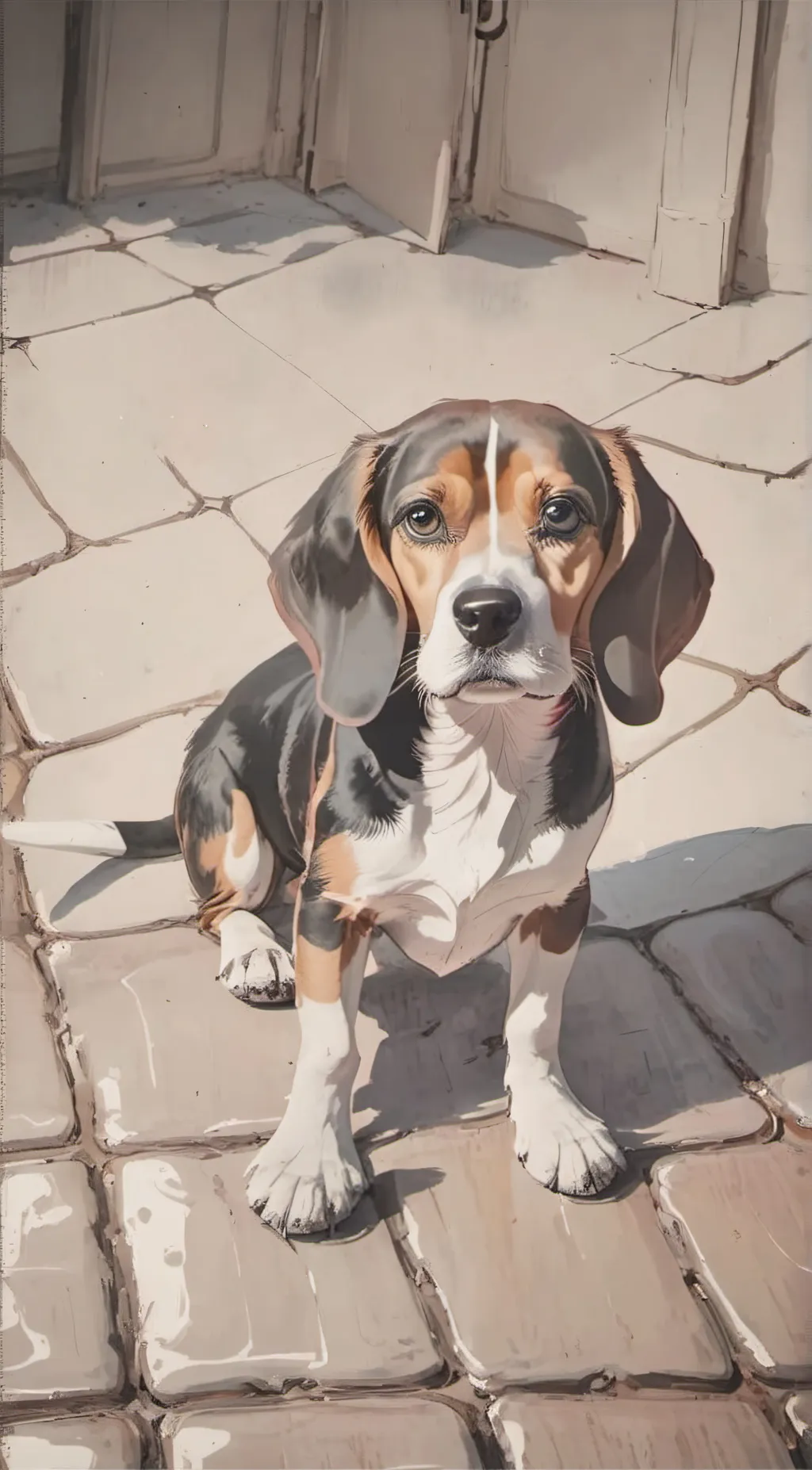 ai character: Bagel the beagle background