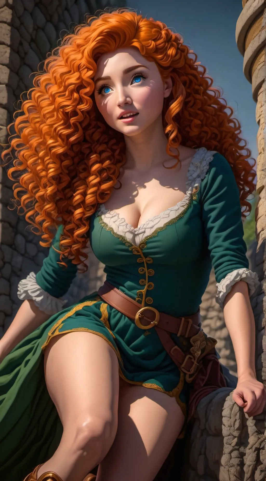 ai character: Merida (Brave) background