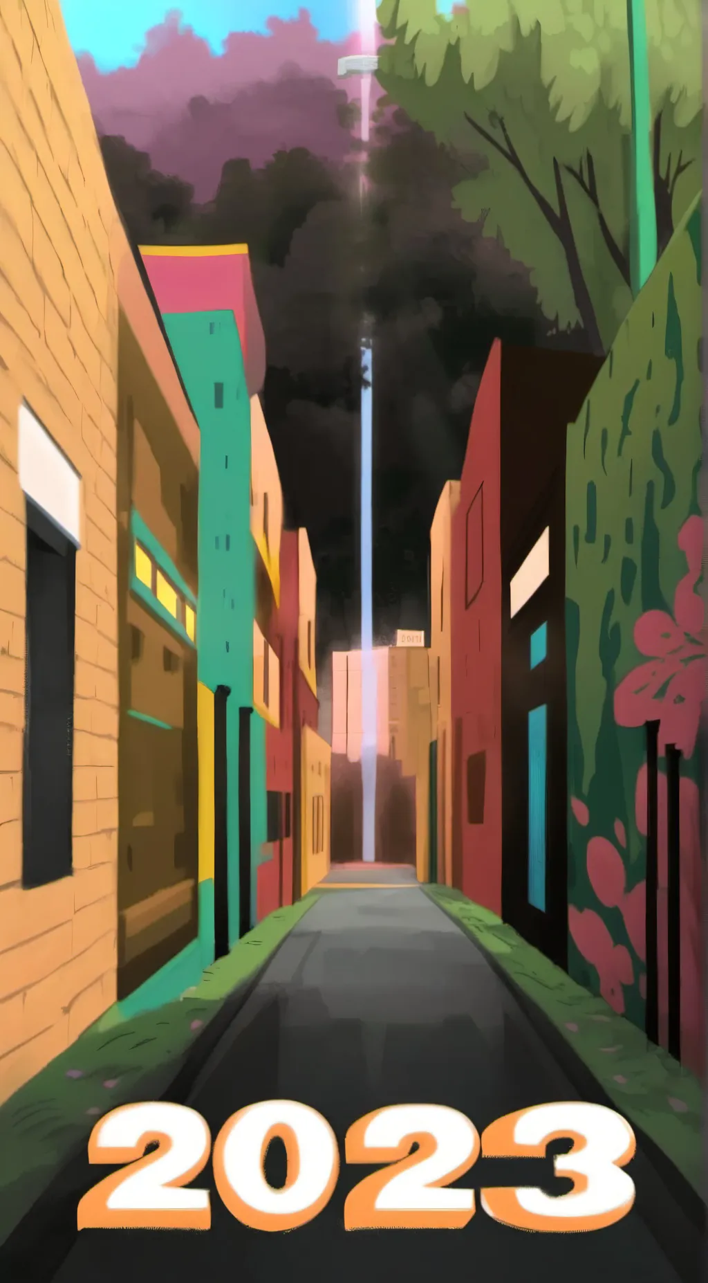 ai character: 2023⁴ background