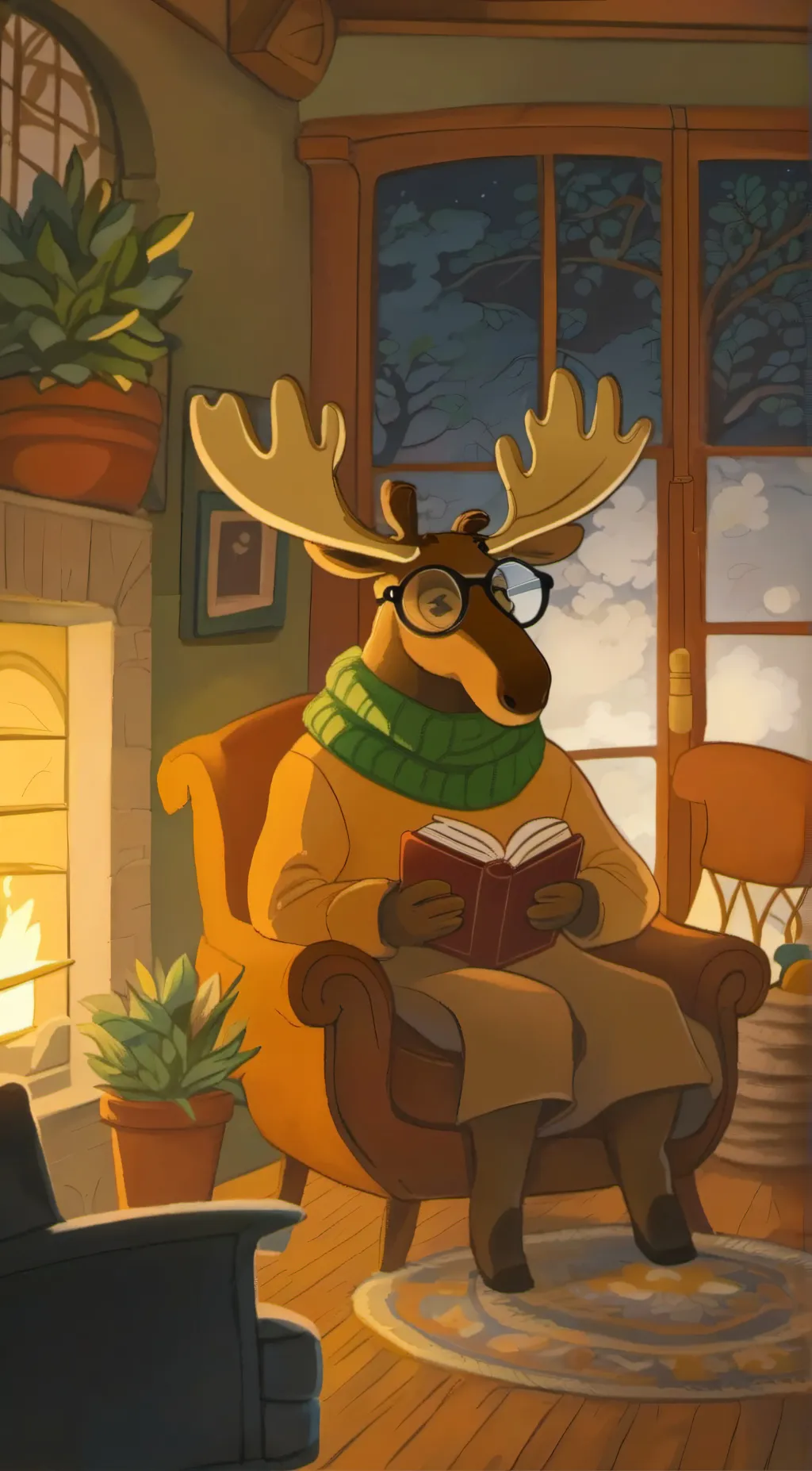 ai character: fern  background