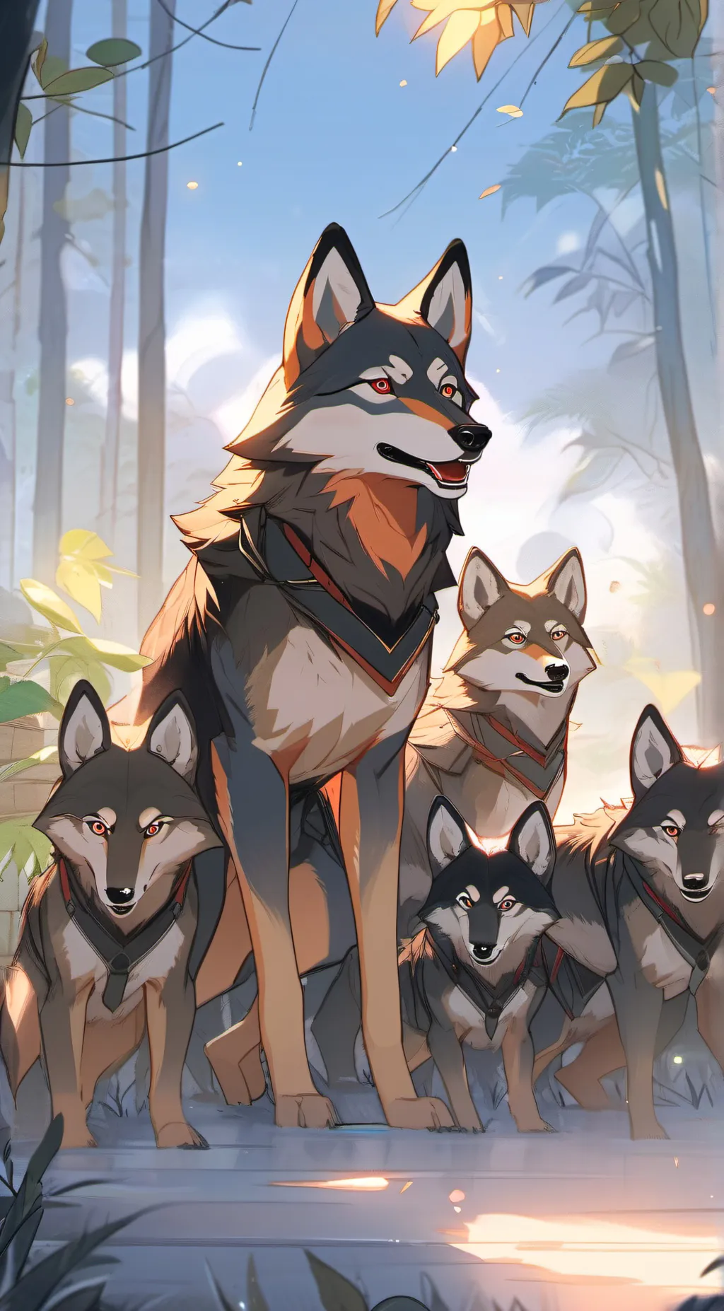 ai character: Wolf den! background