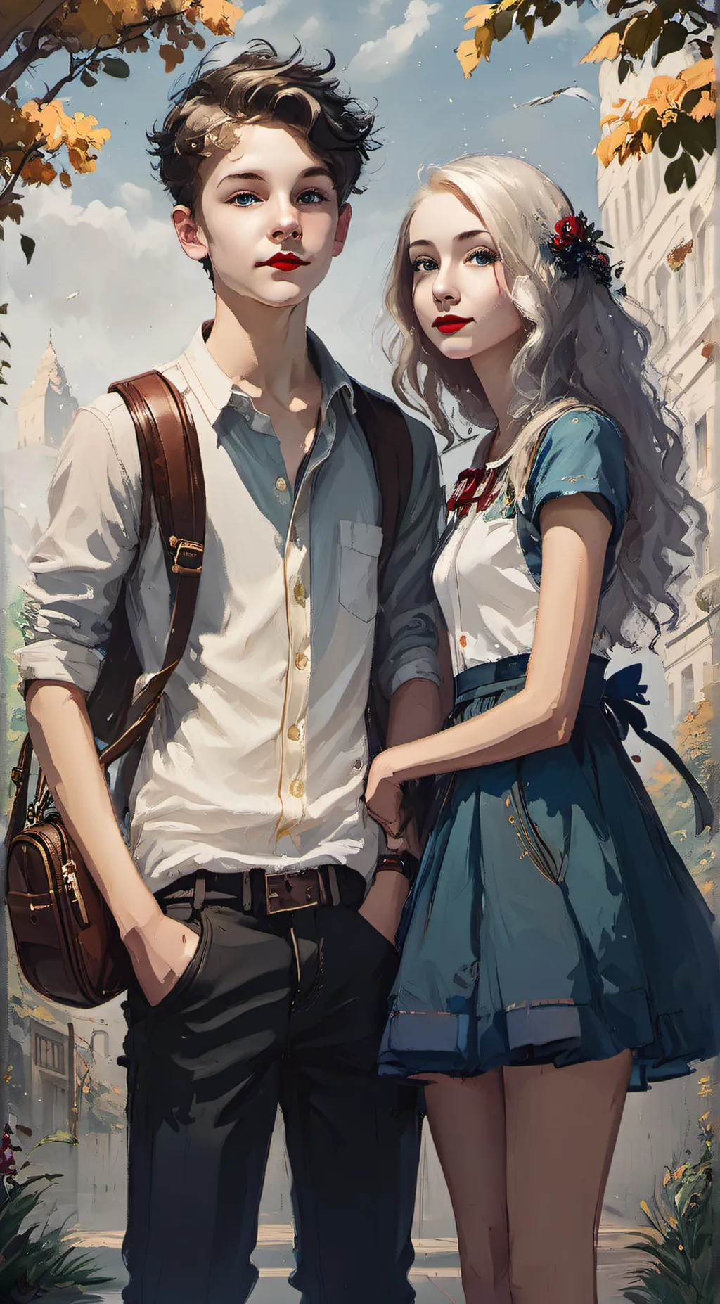 ai character: Max and Saddie background