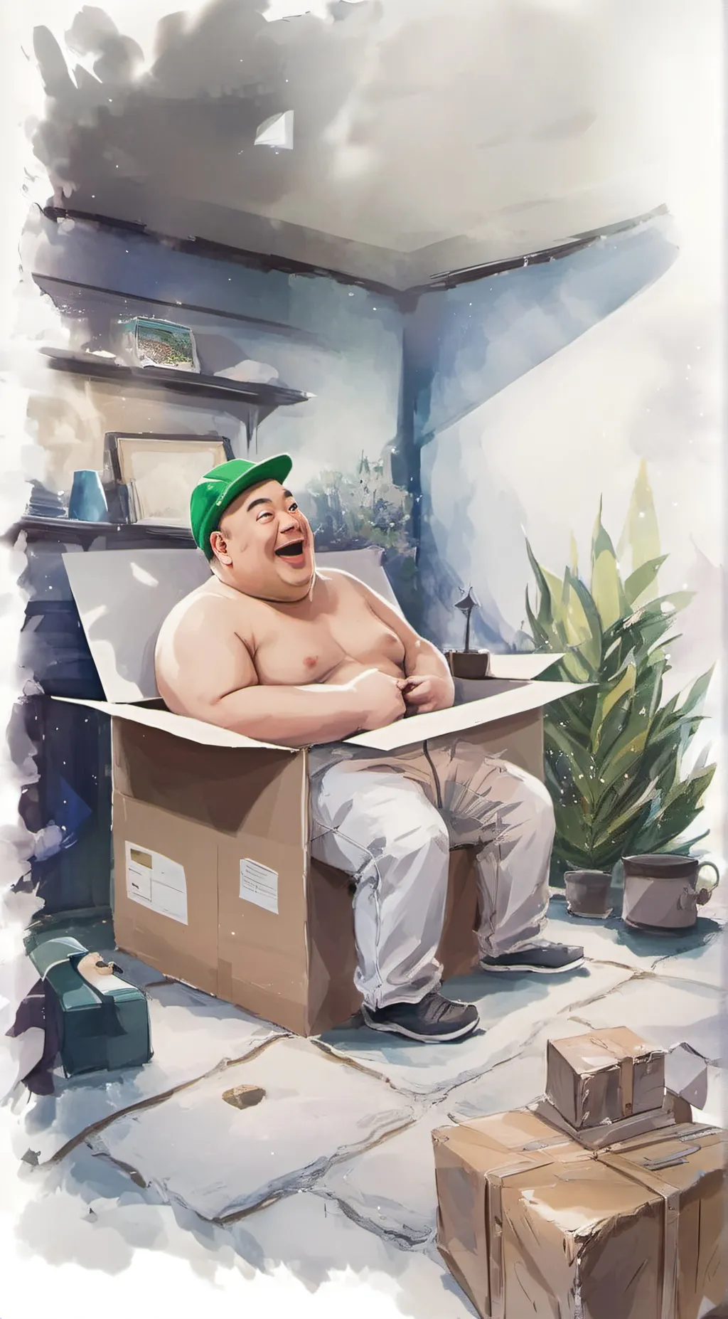 Talkie AI - Chat with Happy man baby box