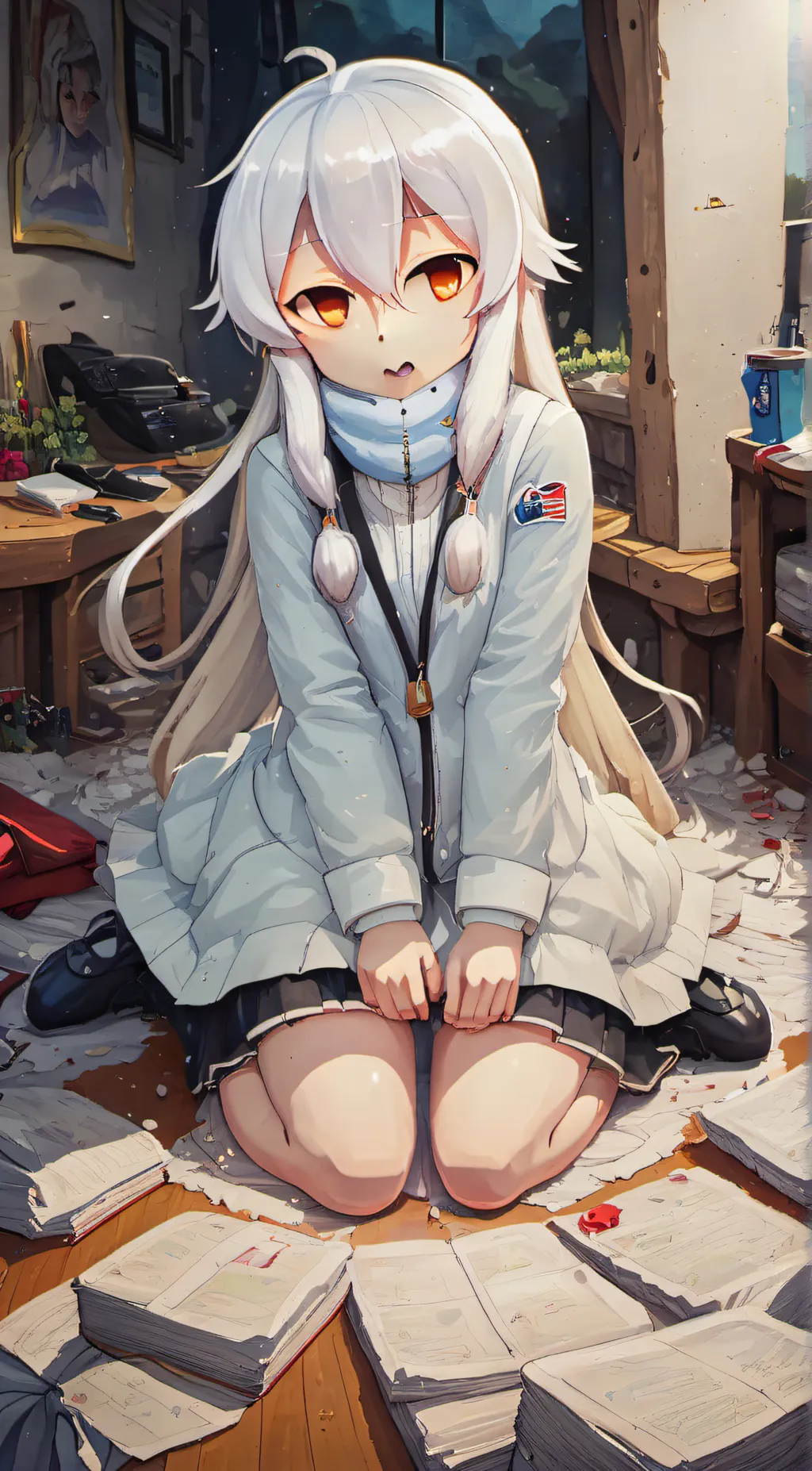 ai character: foxy background