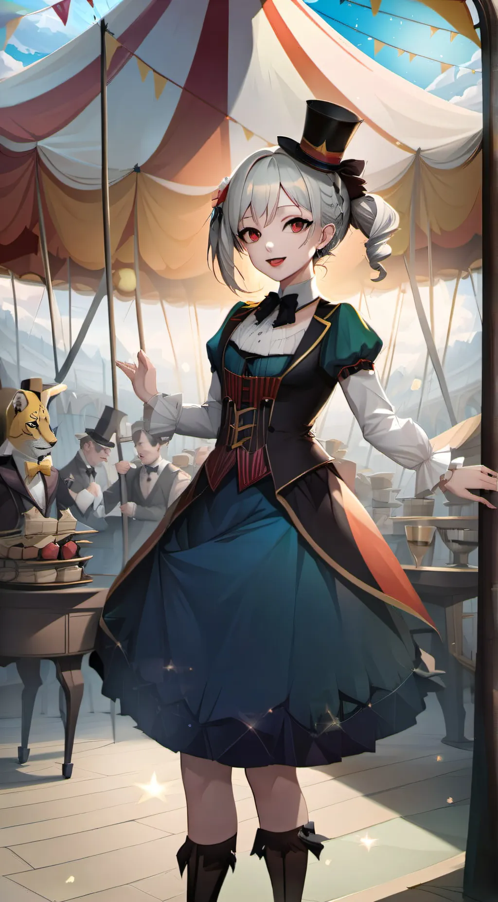 ai character: doors and background