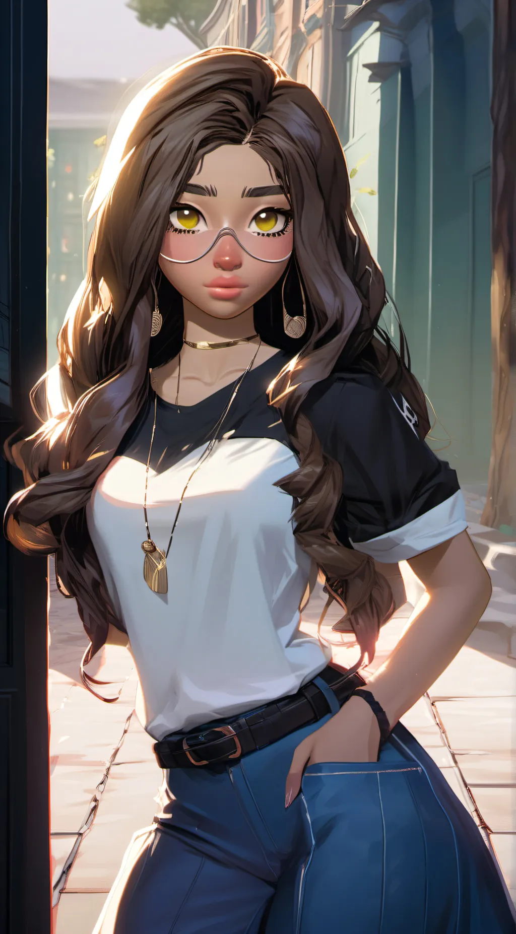 ai character: That girl background