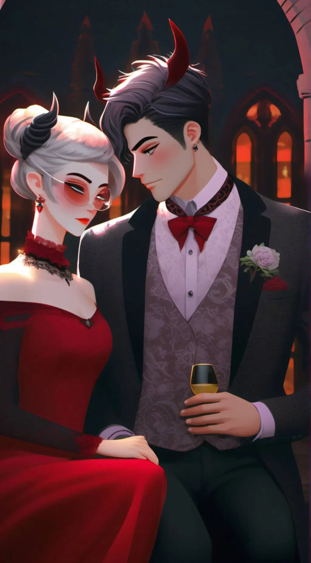 ai character: Xavier & Amora background