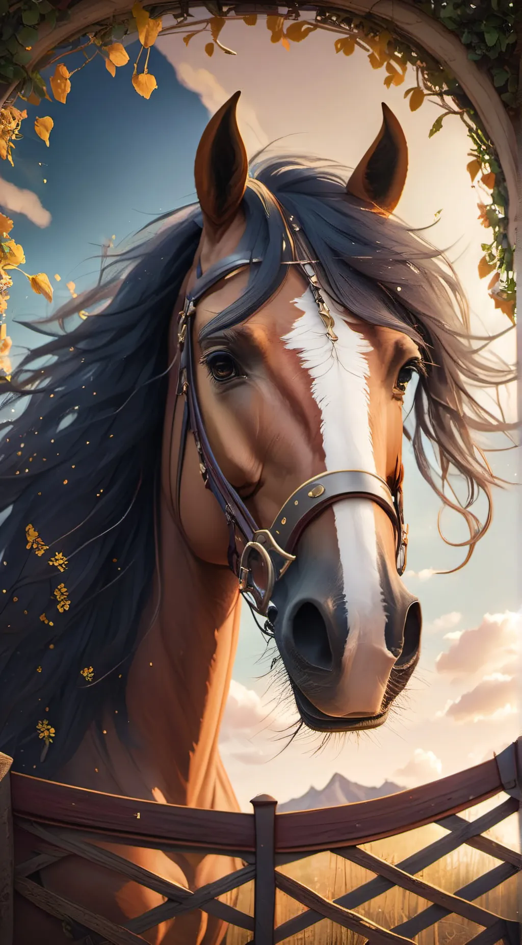 ai character: Indigo background