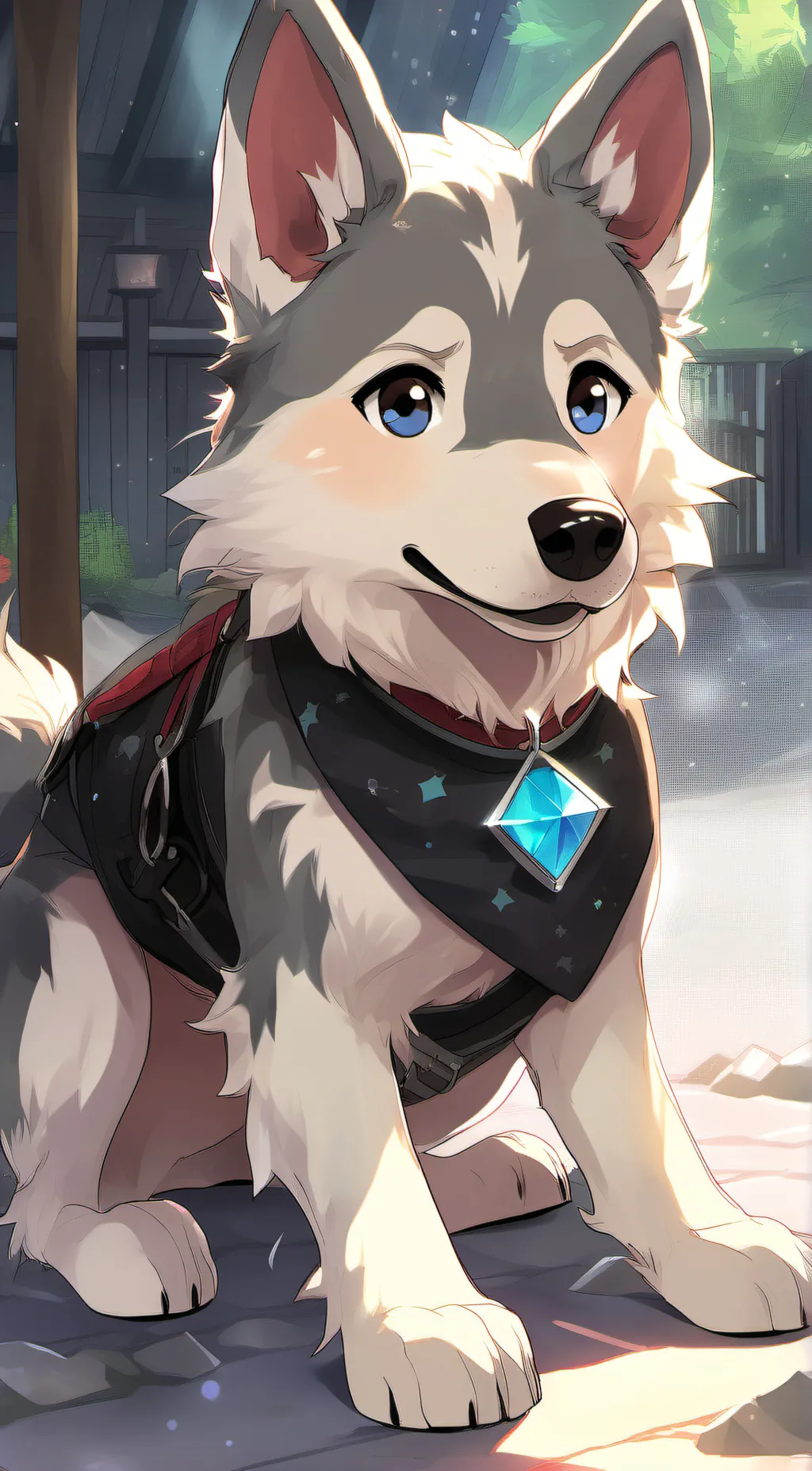 ai character: Crystal background