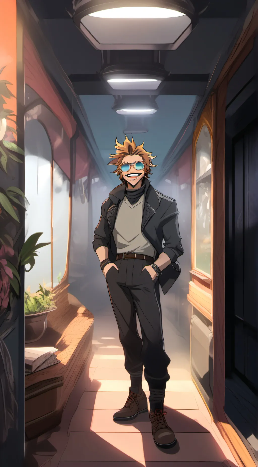 ai character: Keigo takami  background