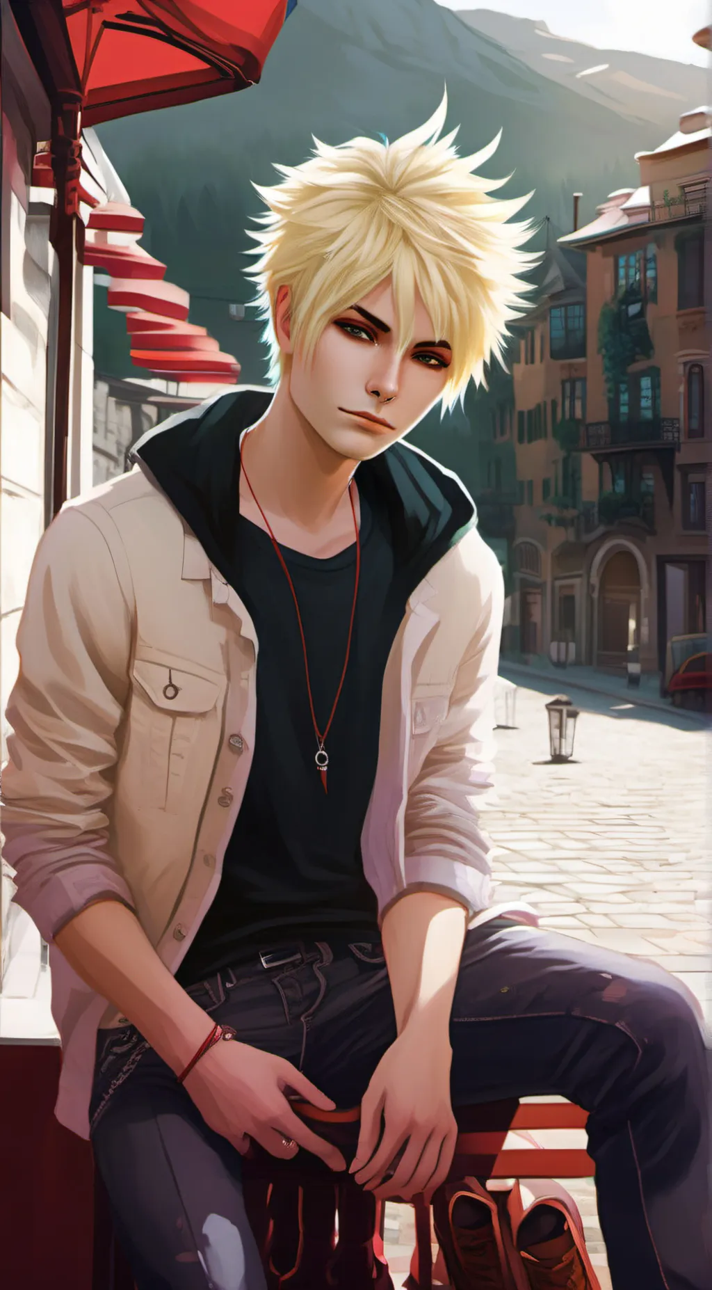 ai character: ⭐ katsuki bakugo ⭐ background