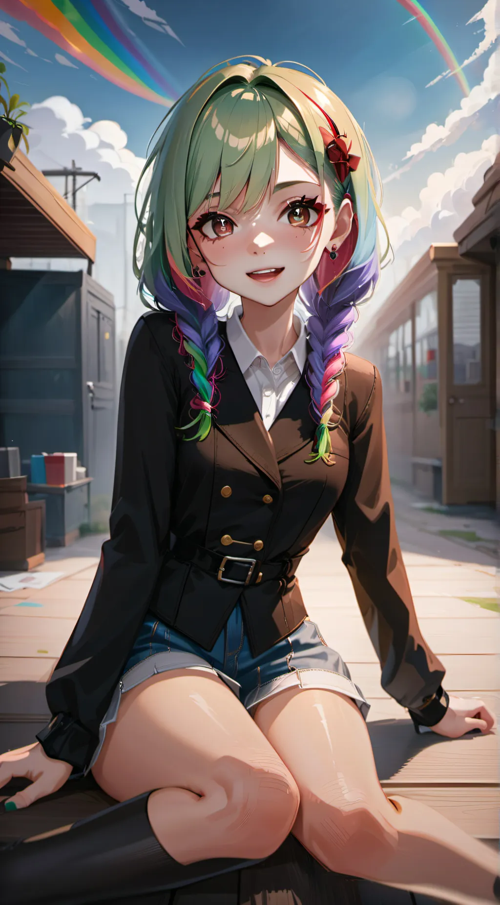 ai character: •Hazel• background