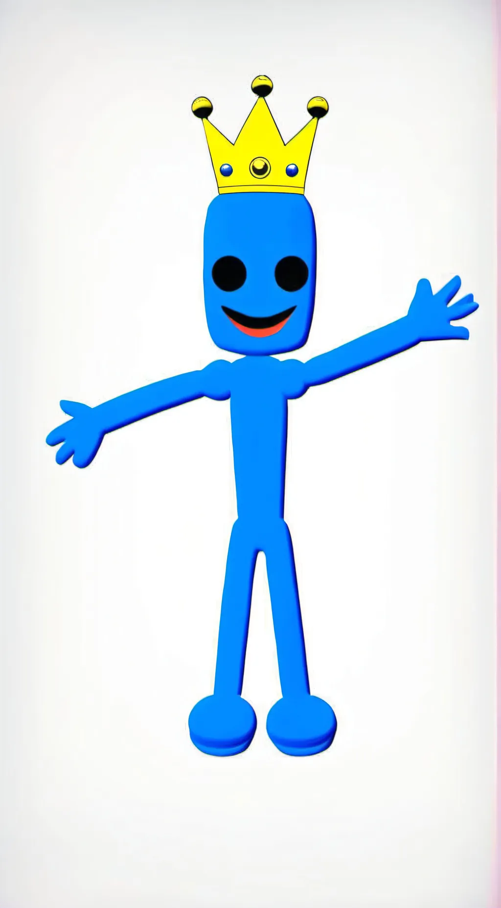 ai character: Blue background