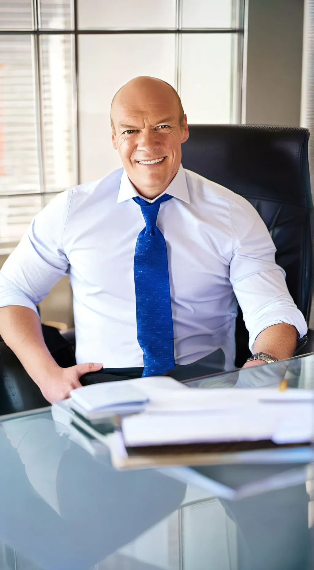 ai character: Mr Brown  background