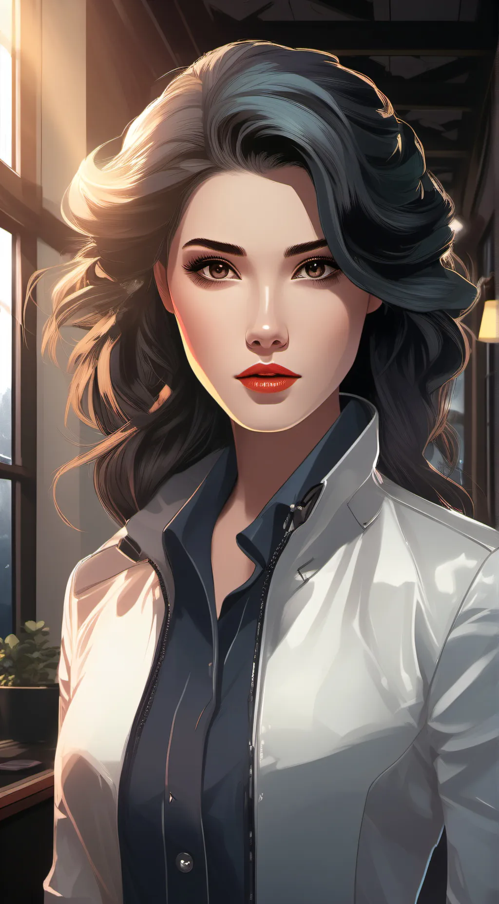 ai character: Lily  background