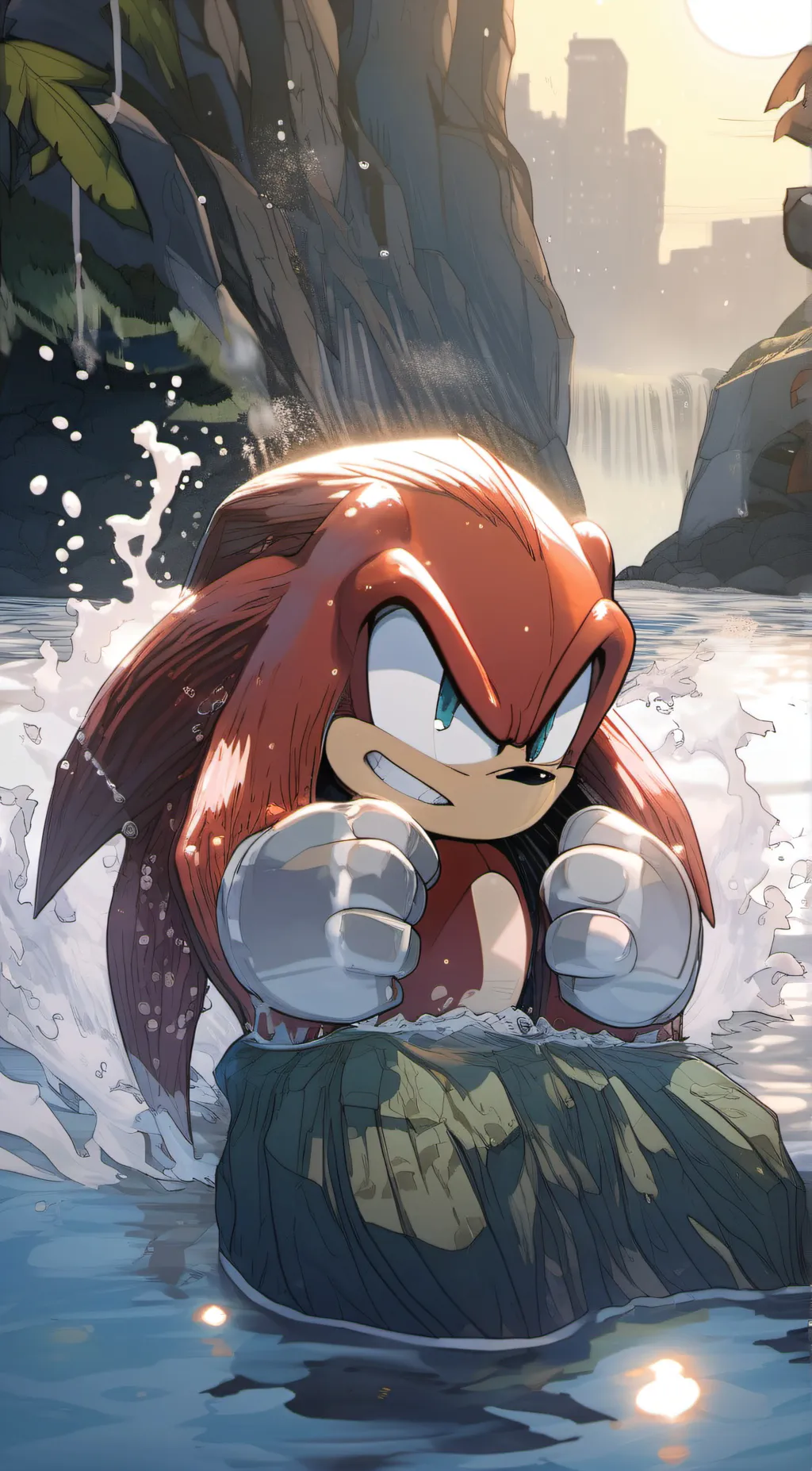 ai character: Knuckles background