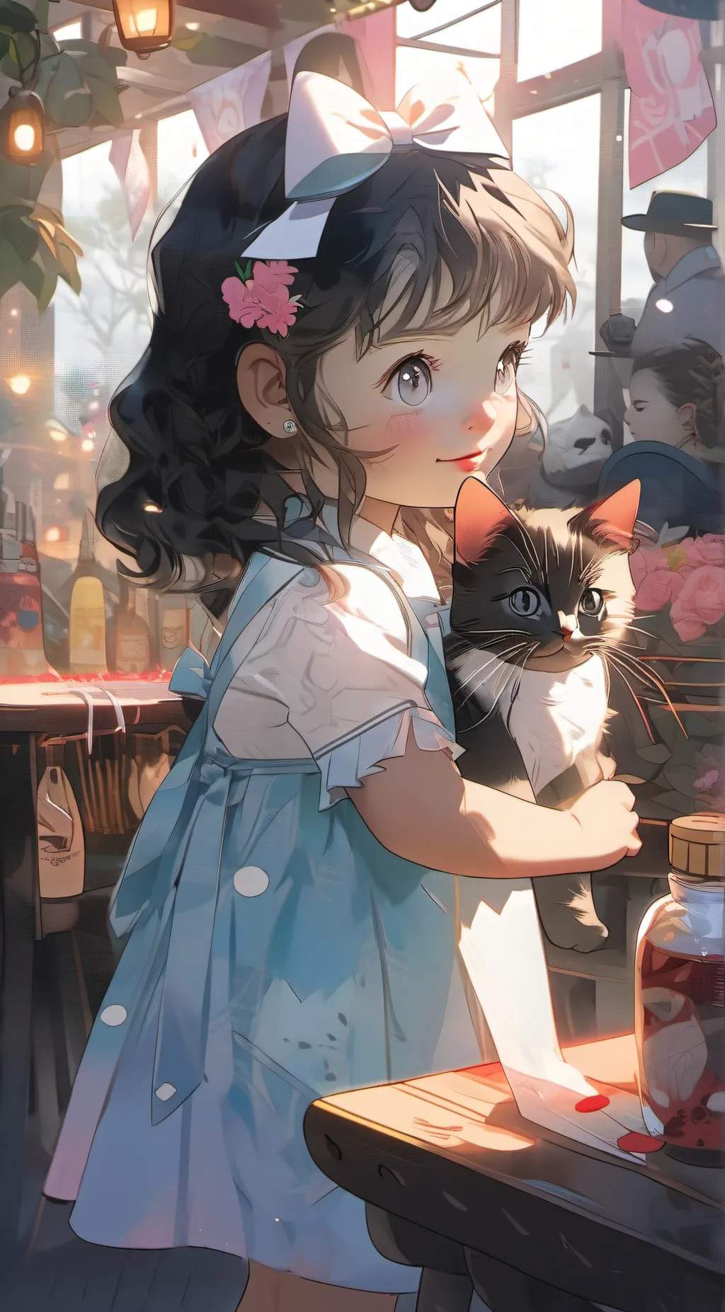 ai character: Sky background