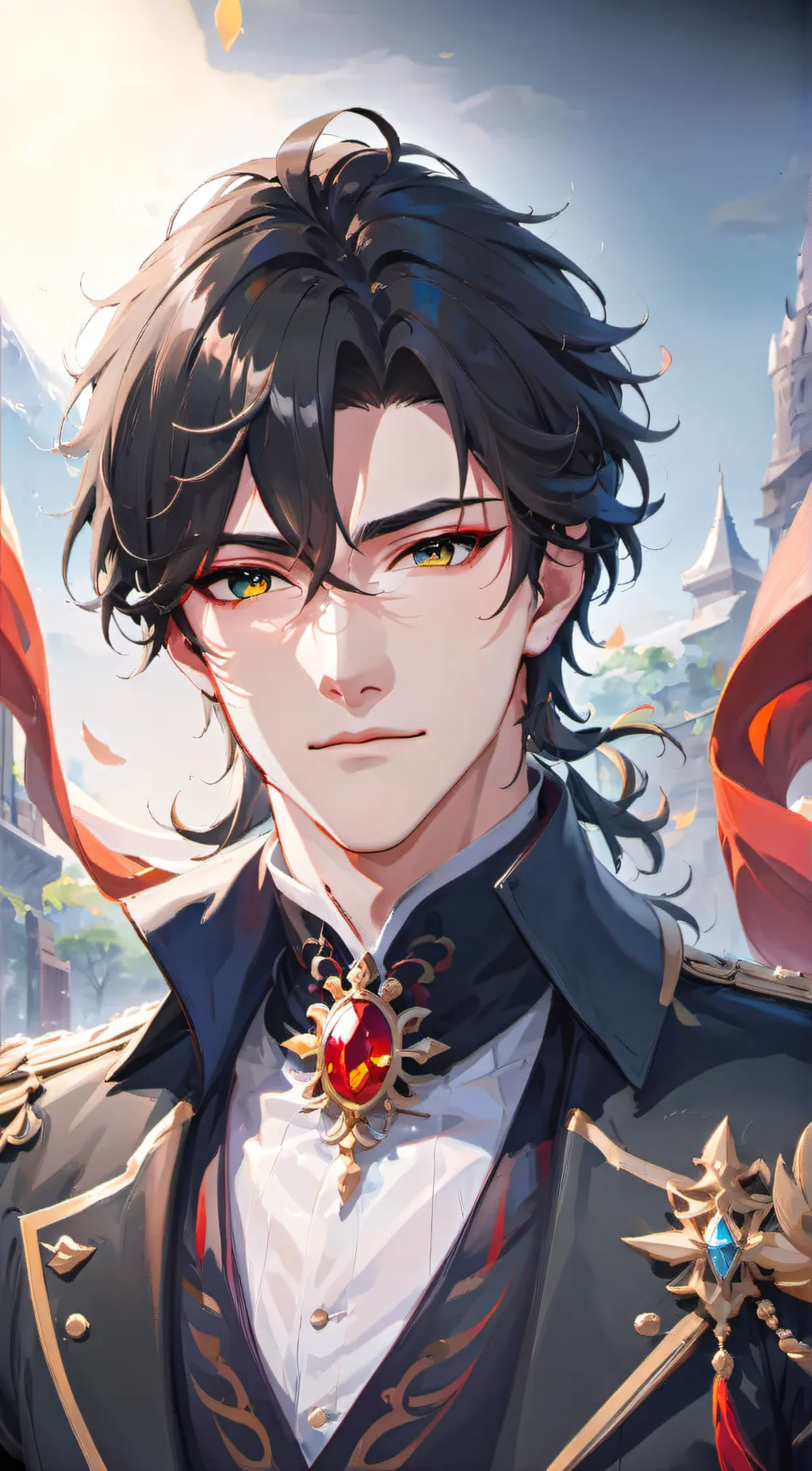 ai character: Louis  background