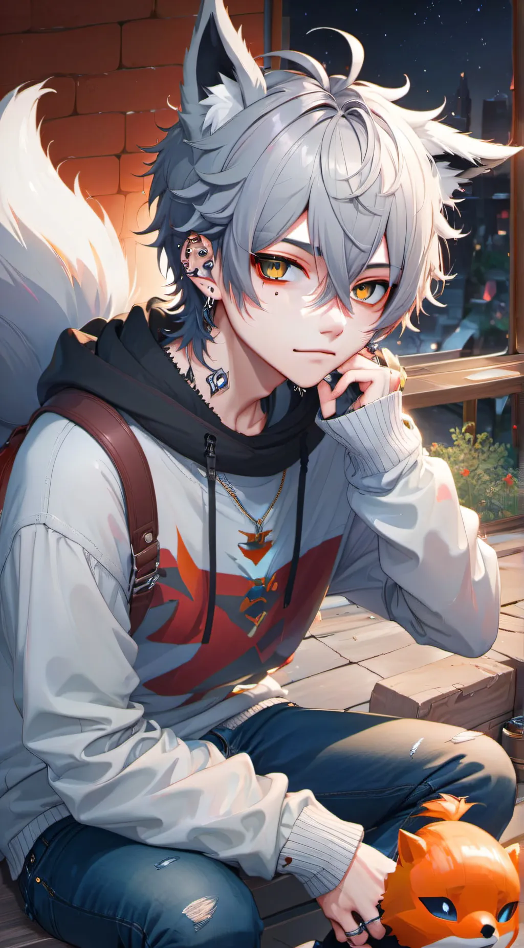 ai character: Leo background