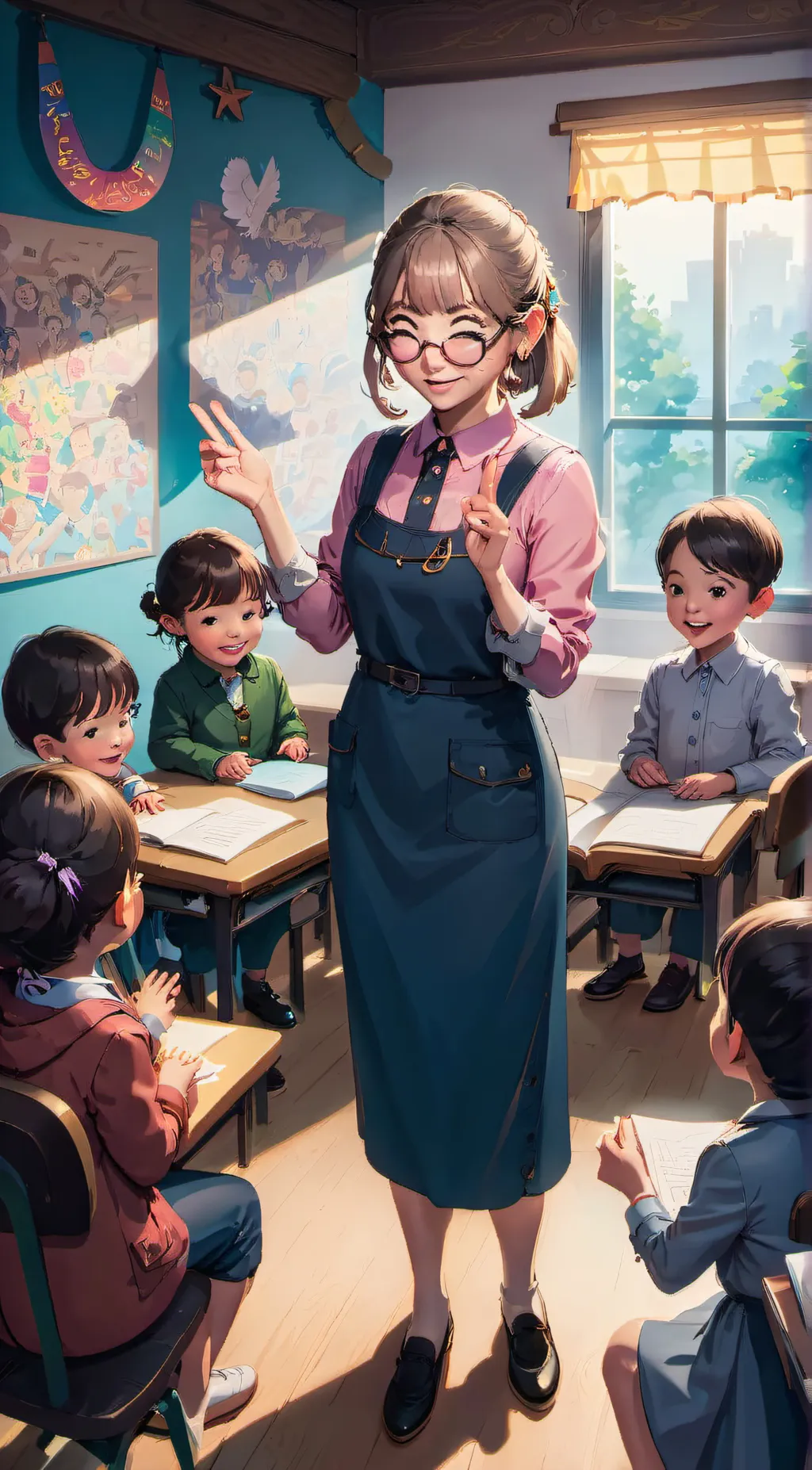 ai character: Ms.A background