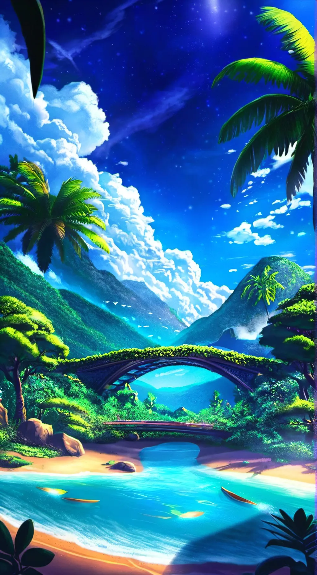 ai character: amazing digital ci background