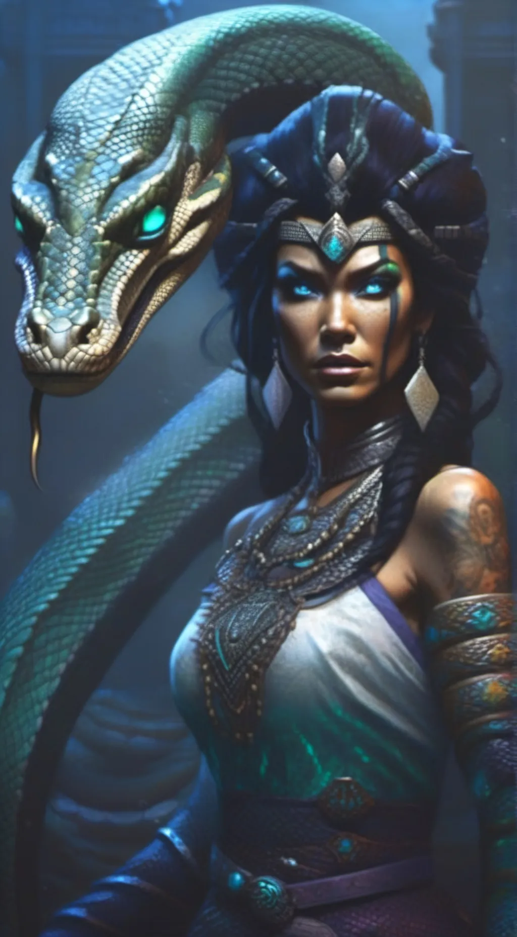 ai character: Clelia Medusa background