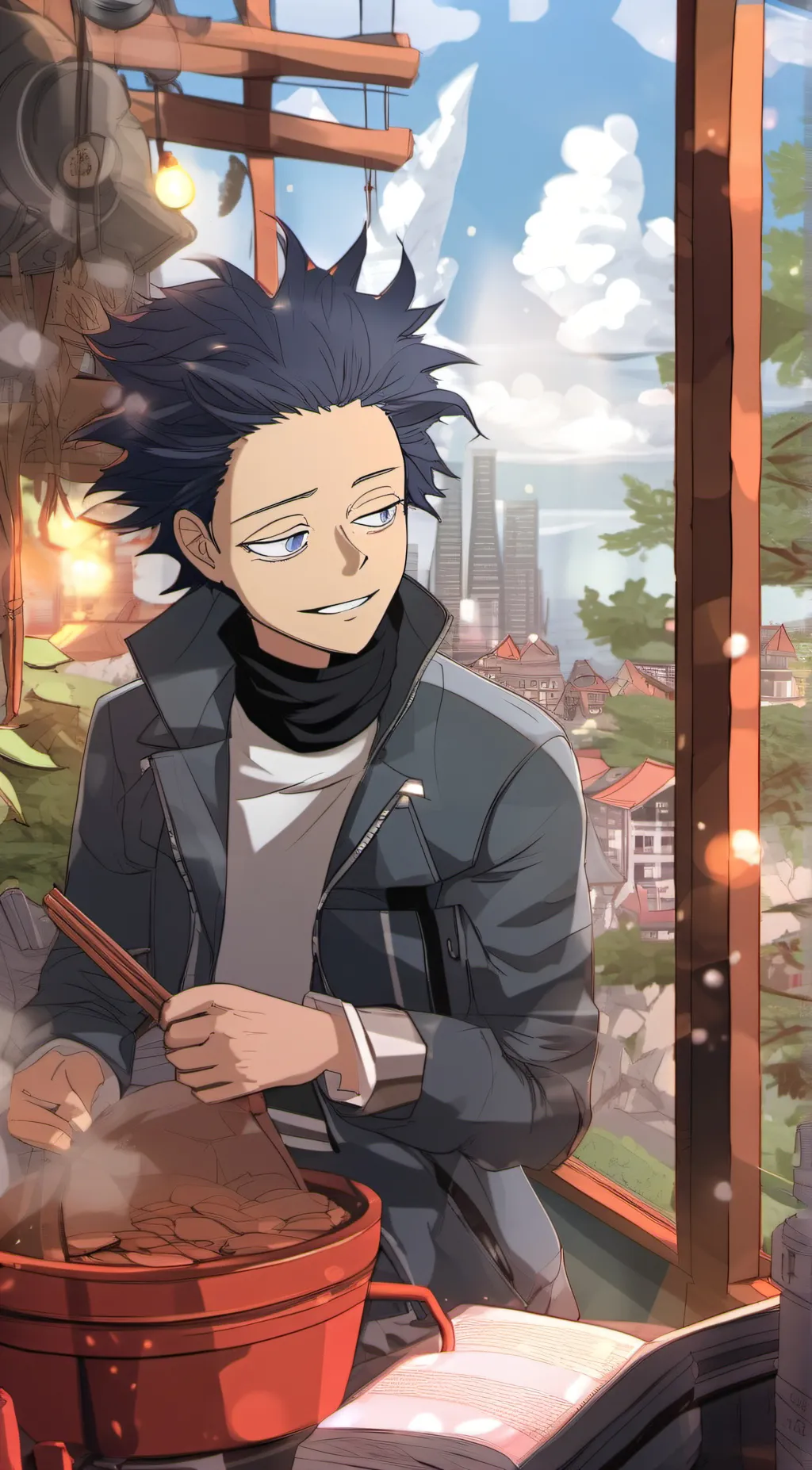 ai character: Himiko Shinsou background