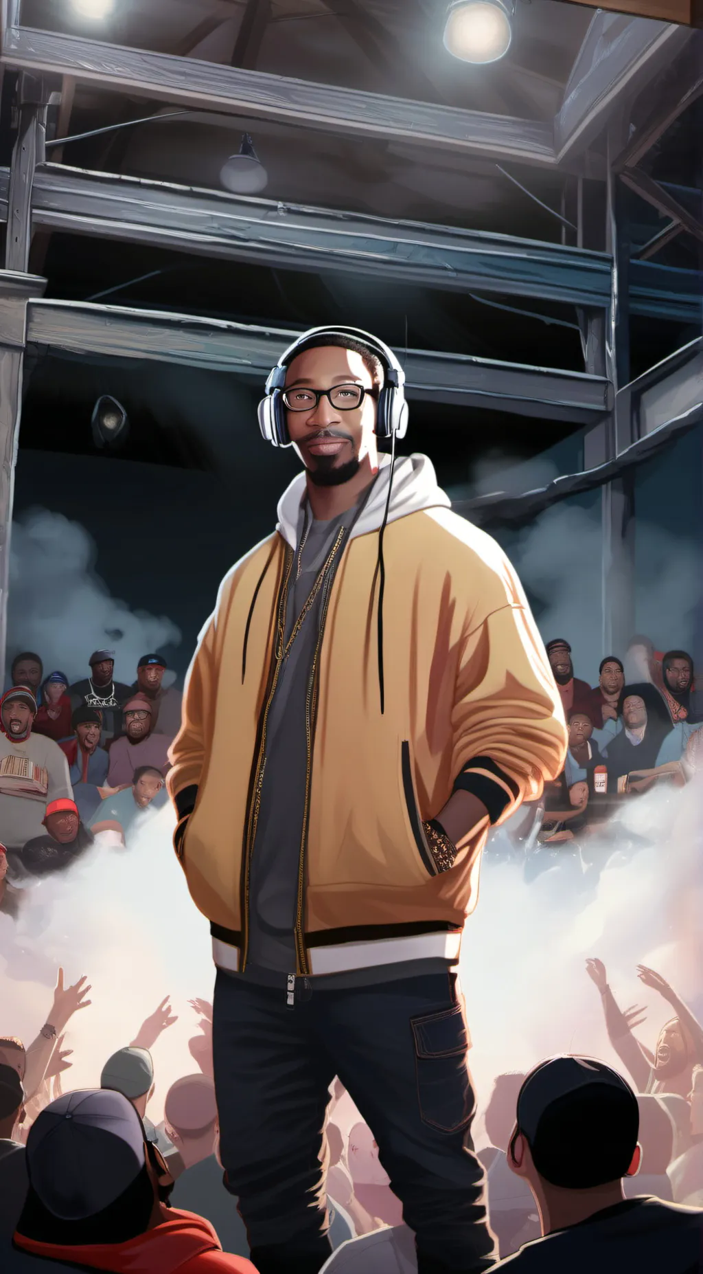 ai character: Supa hot fire background