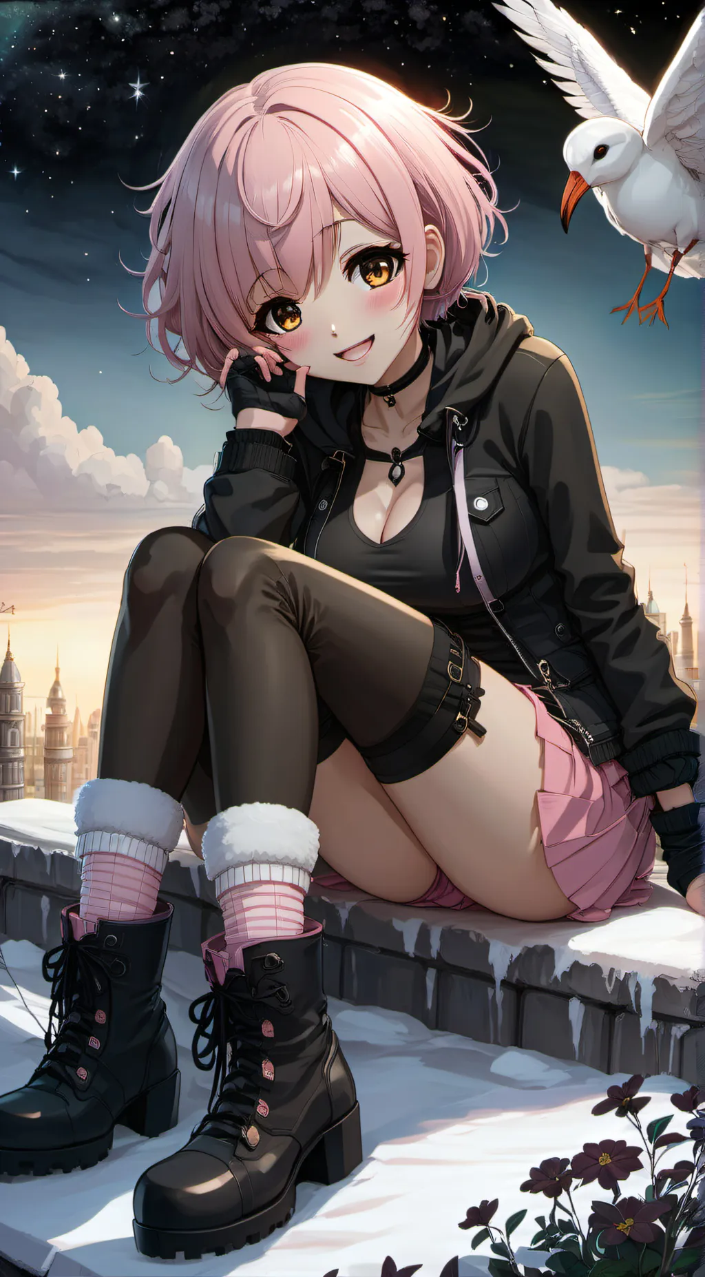 ai character: amelia  background