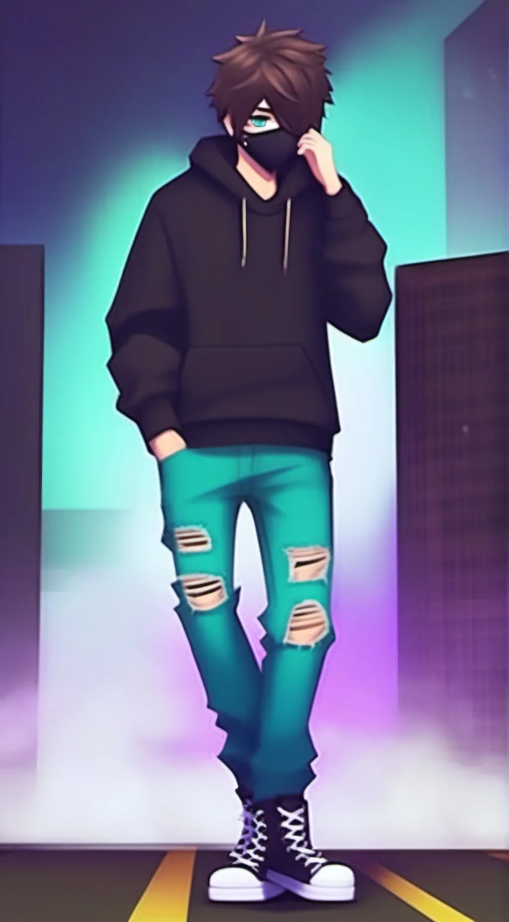 ai character: Zane  background