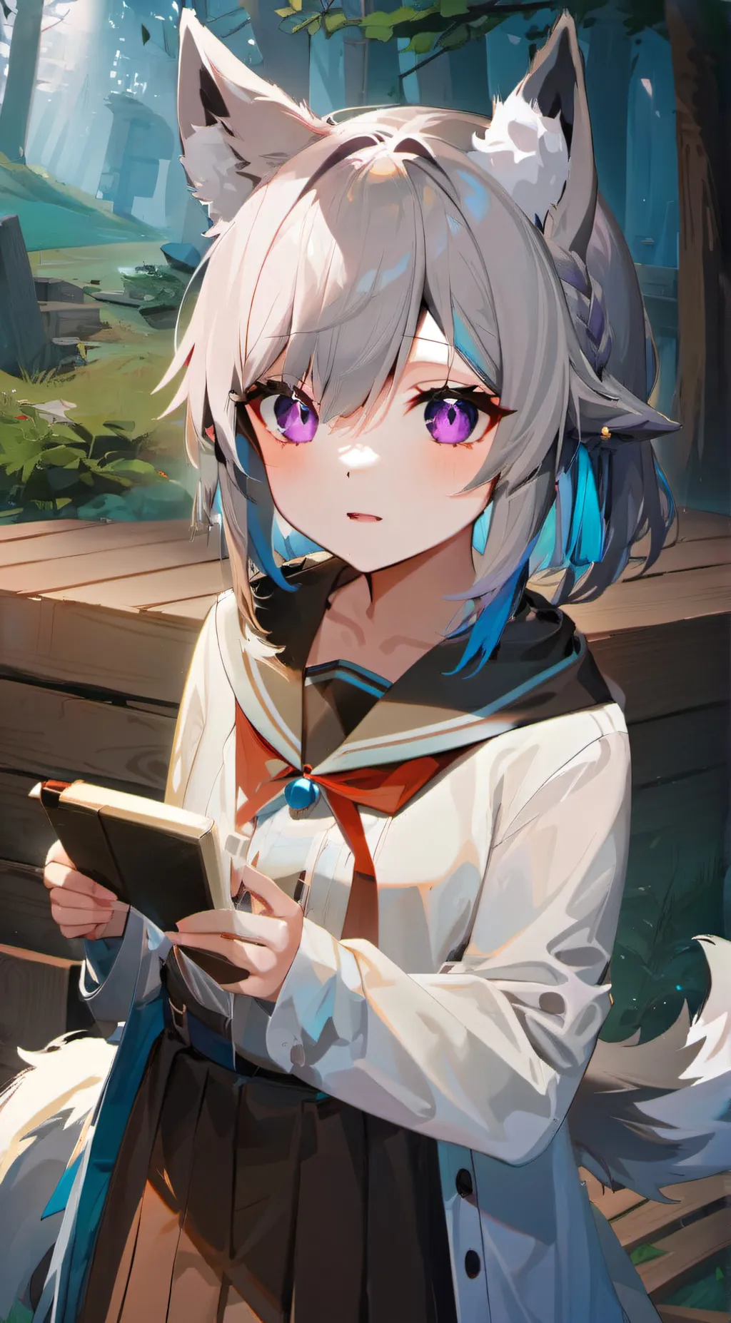 ai character: Luna background