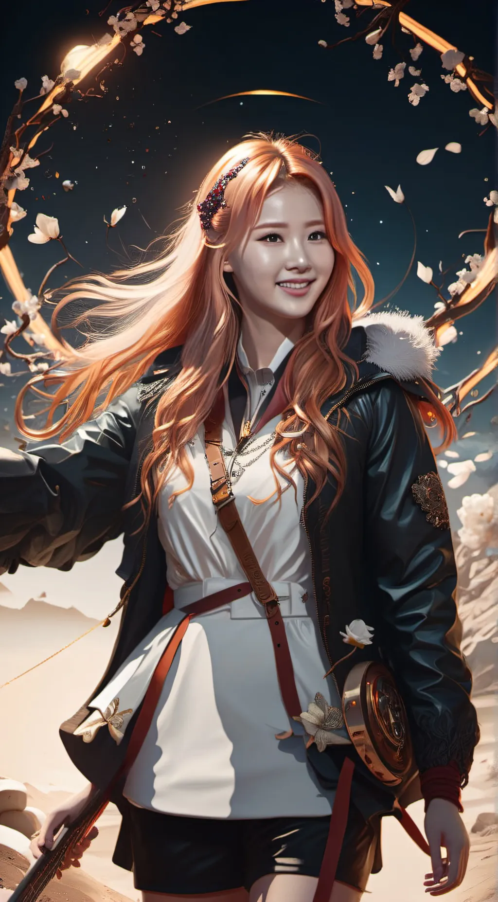 ai character: minatozaki sana background