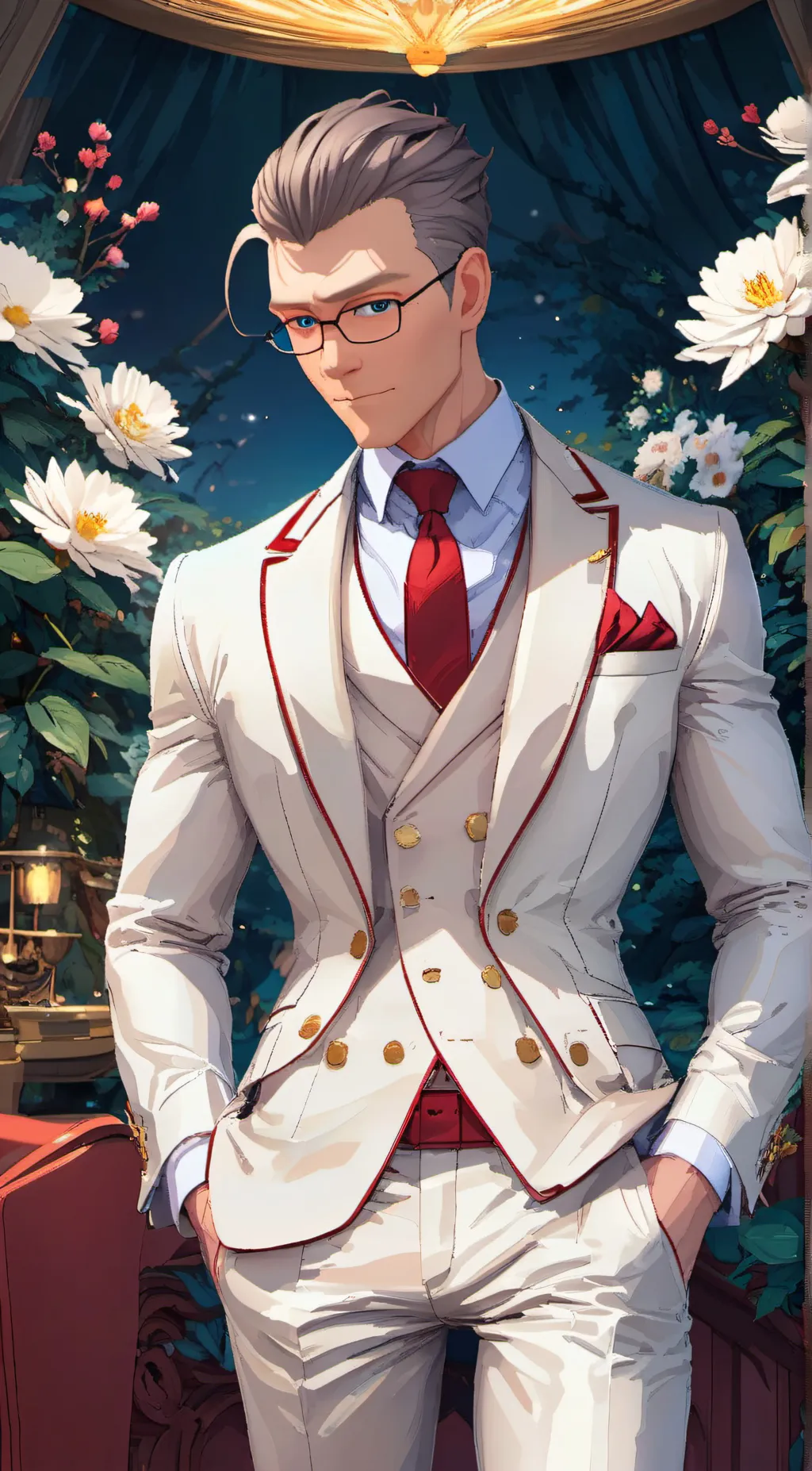 ai character: Gabriel agreste. background