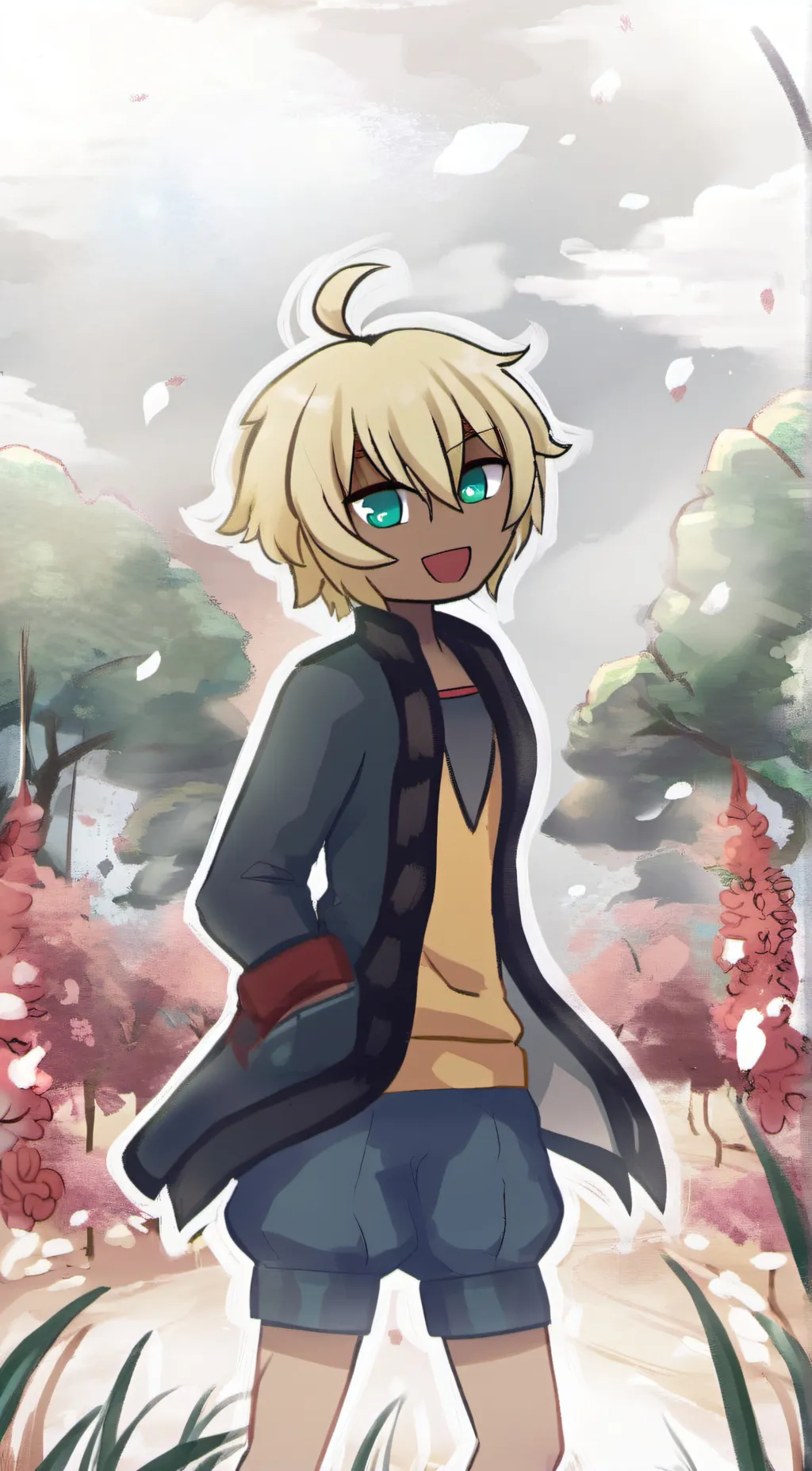 ai character: Sun background