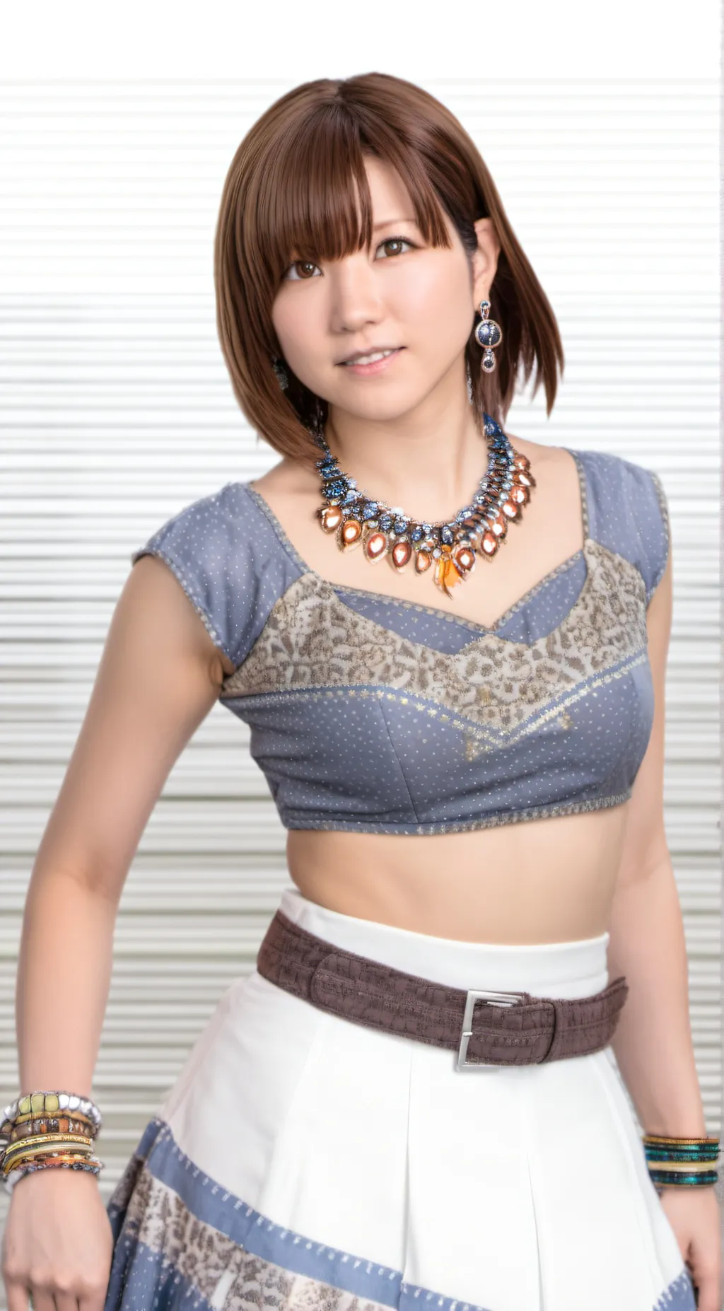 ai character: Yuka Sakazaki  background