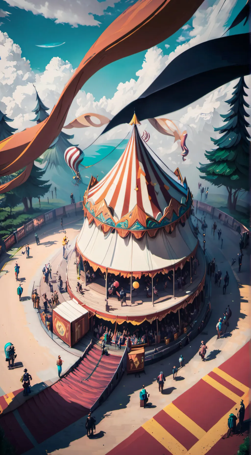 ai character: digital circus  background