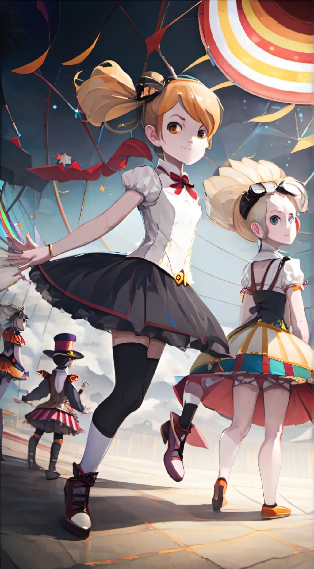 ai character: female tadc background