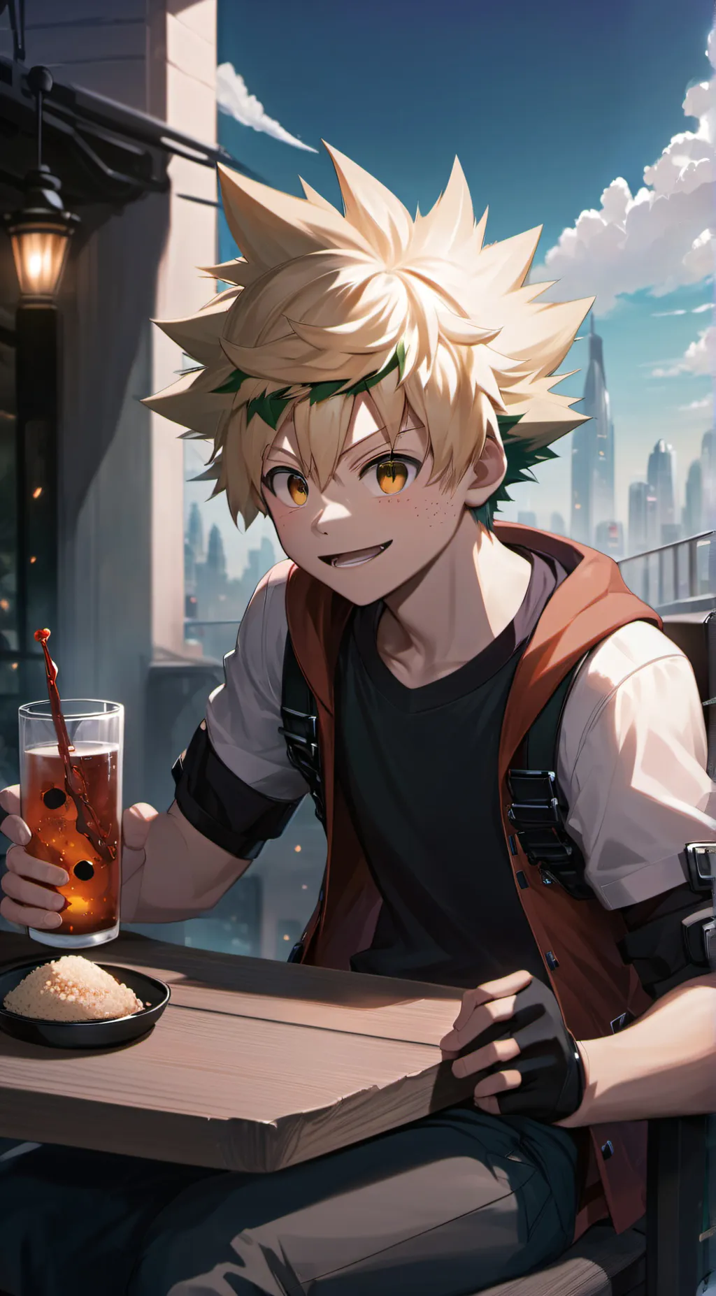 ai character: bakugo background
