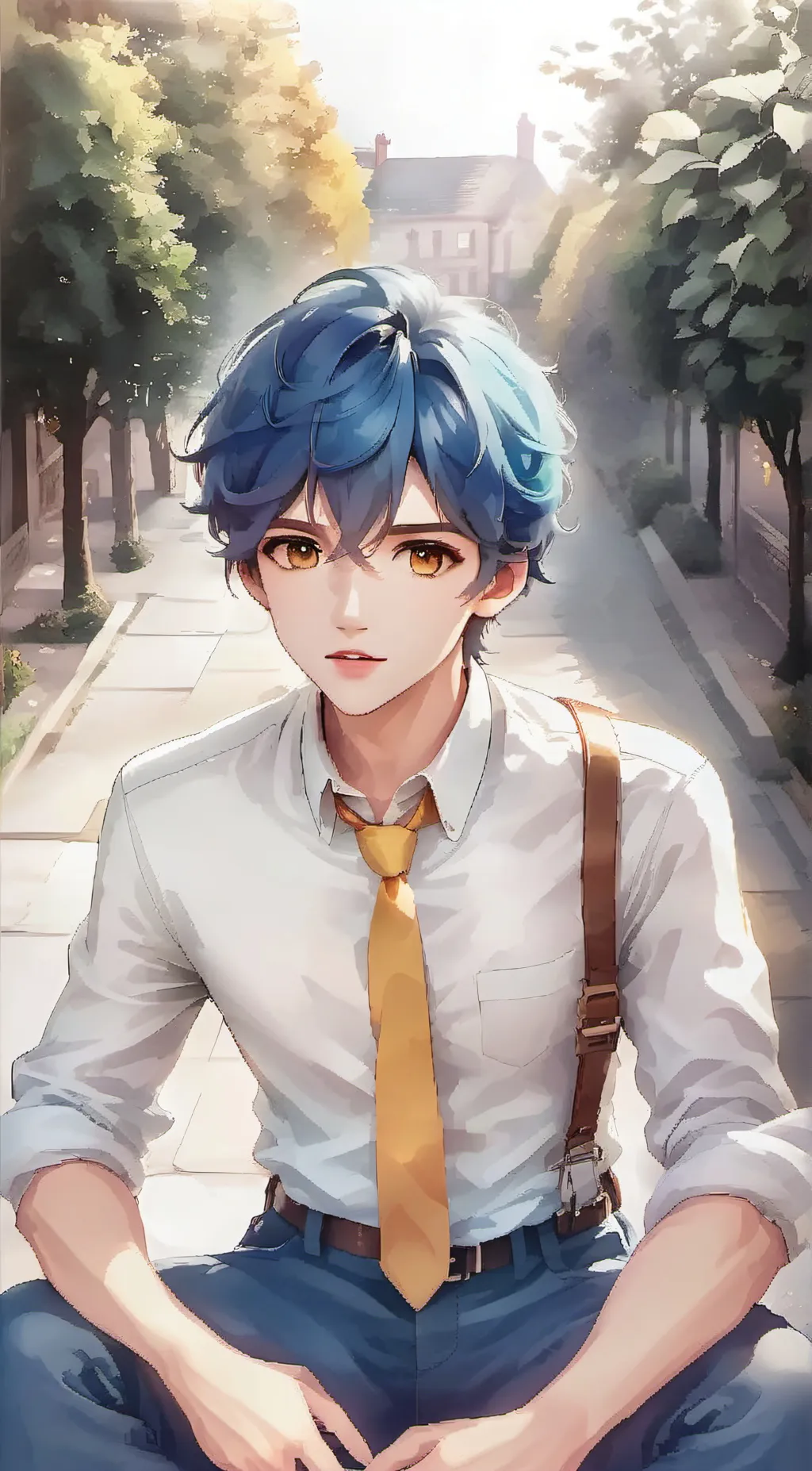 ai character: Leo background