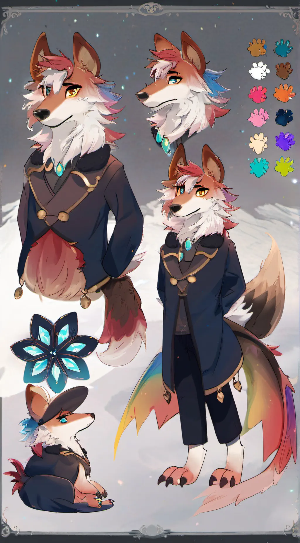 ai character: Gem background