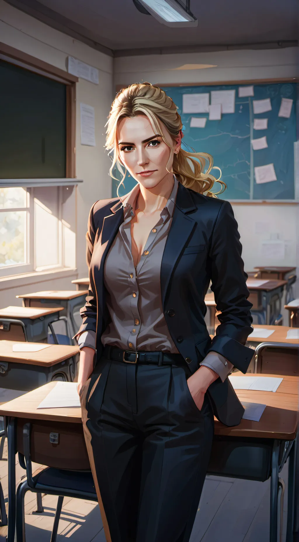 ai character: Ms. Clarke background