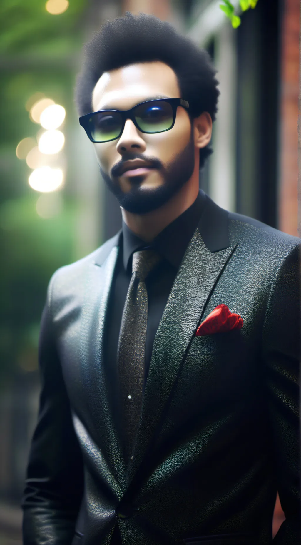 ai character: THE WEEKND background