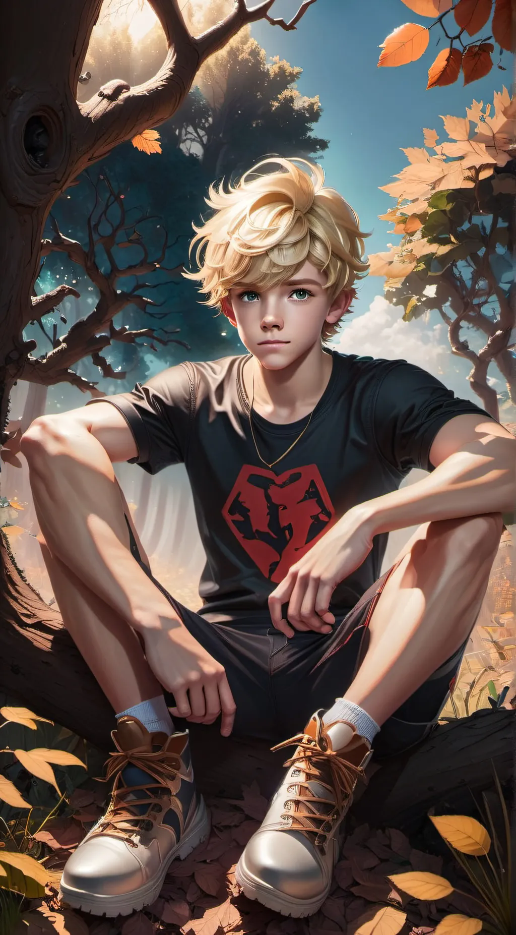 ai character: Forest background