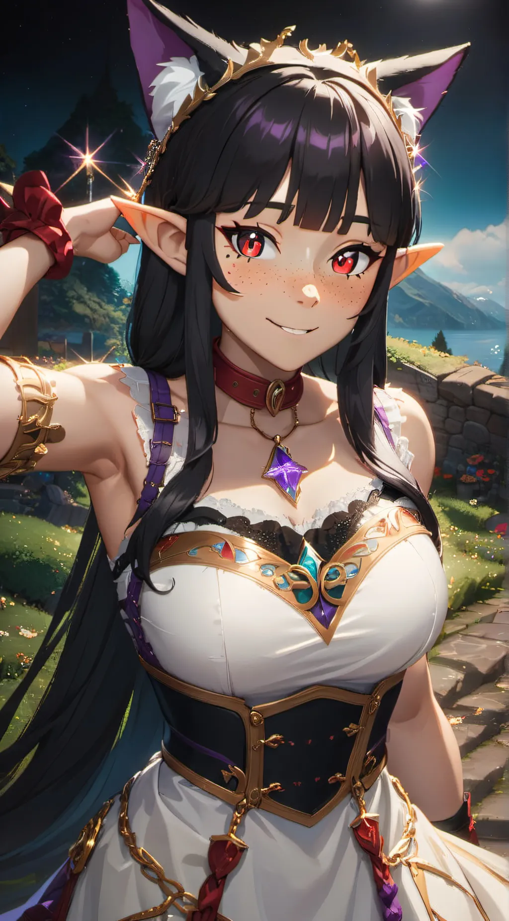 ai character: Rose background