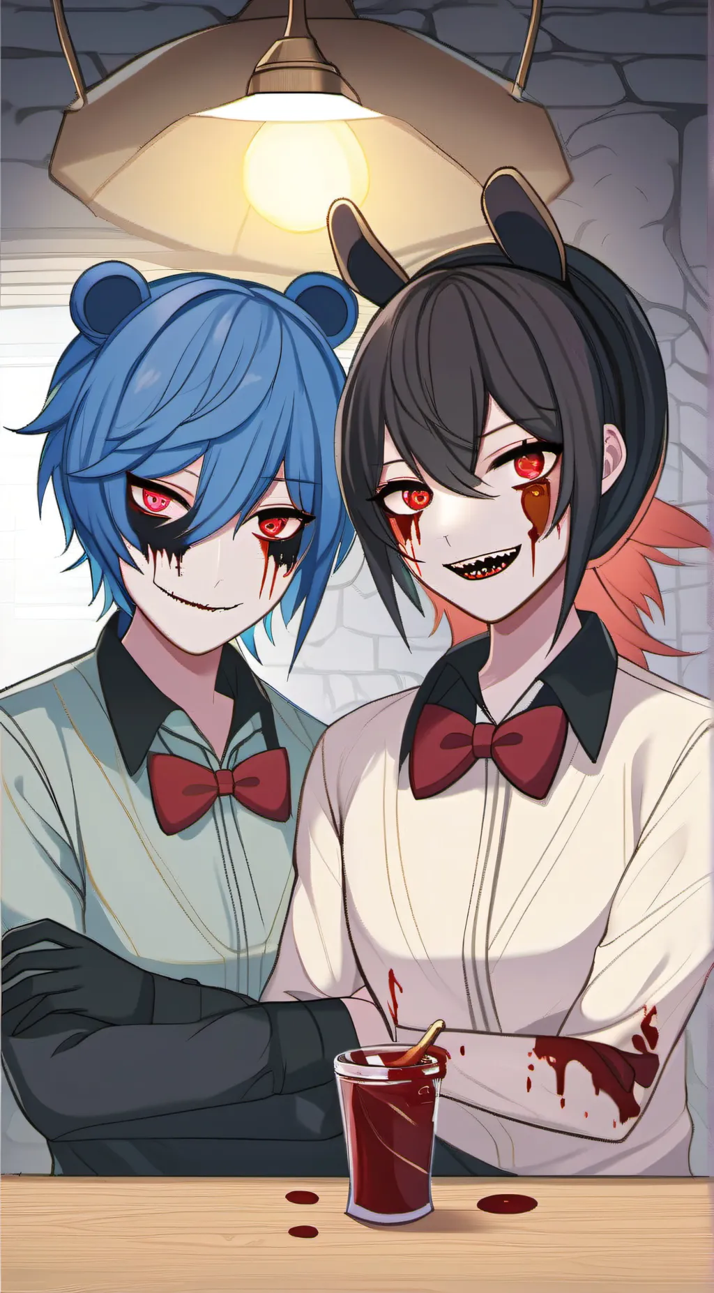 ai character: All fnaf1 background